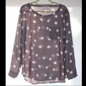Polka dot blouse